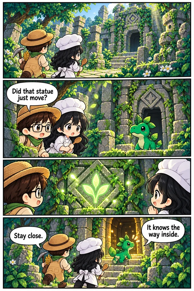 The green guardian of the forest ruins