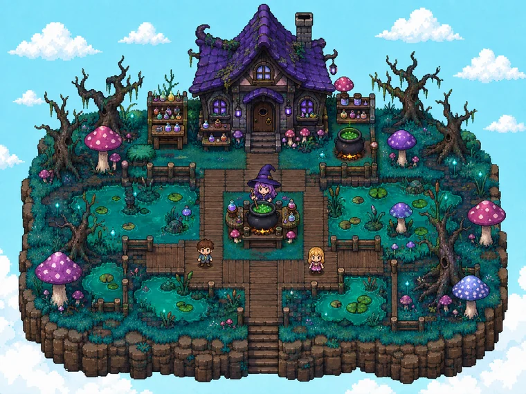 A witch's corner of the swamp